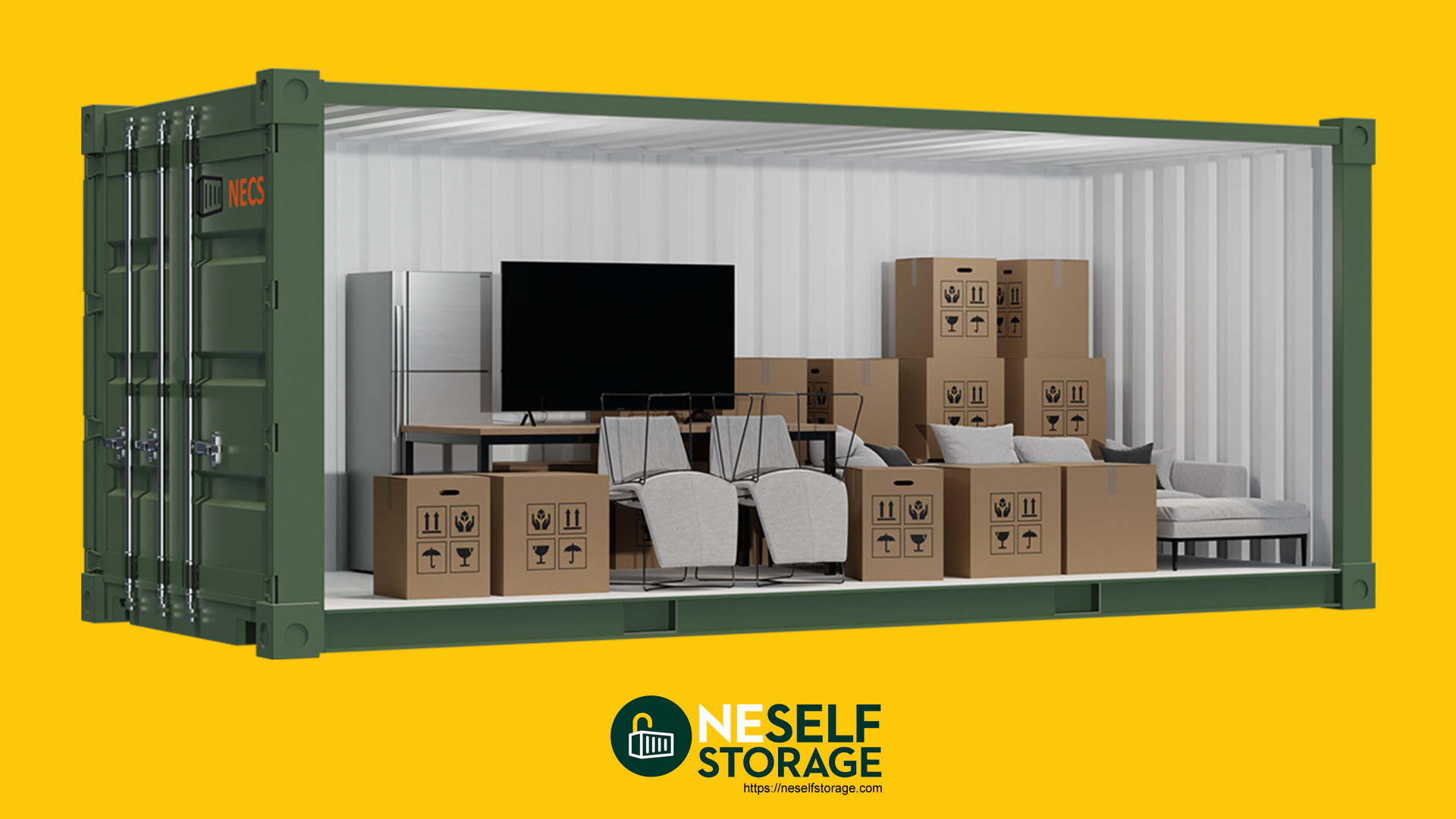 Self Storage Containers - Secure facility in Cramlington with 10ft, 20ft and 40ft containers available for short or long term rental