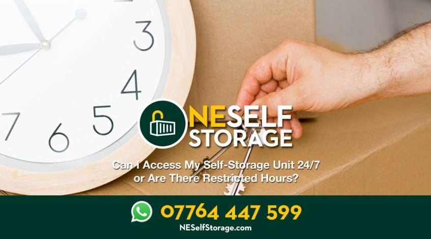 Can I Access My Self-Storage Unit 24-7 or Are There Restricted Hours - NE Self Storage, Cramlington, Northumberland