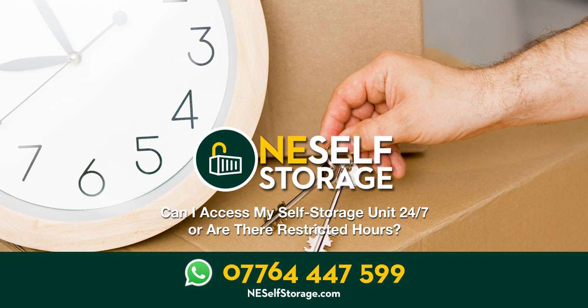 Can I Access My Self-Storage Unit 24-7 or Are There Restricted Hours - NE Self Storage, Cramlington, Northumberland